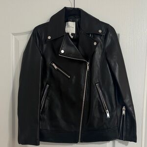 Avec Les Filles Black Leather Jacket